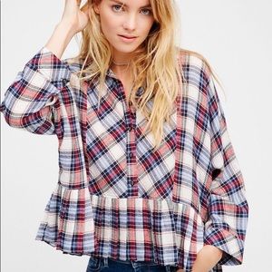 Free People ‘Promise Everything Plaid Shirt’